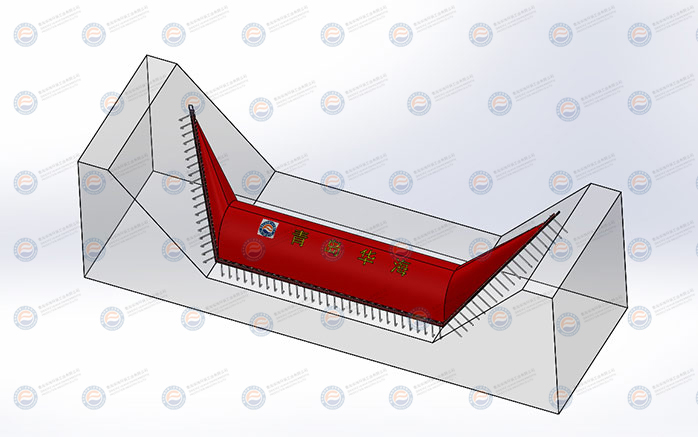 Anchoring system of rubber dam